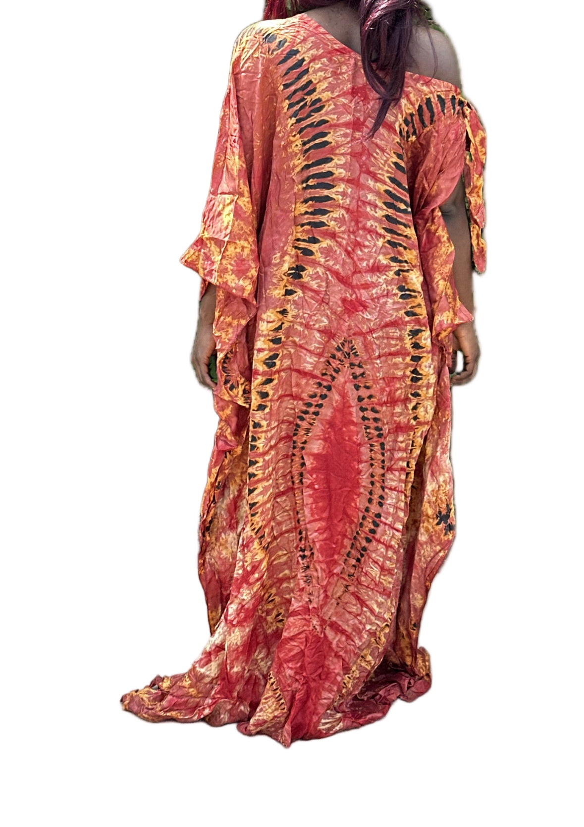 SHADE FLAME ‘one shoulder’ Bubu dress