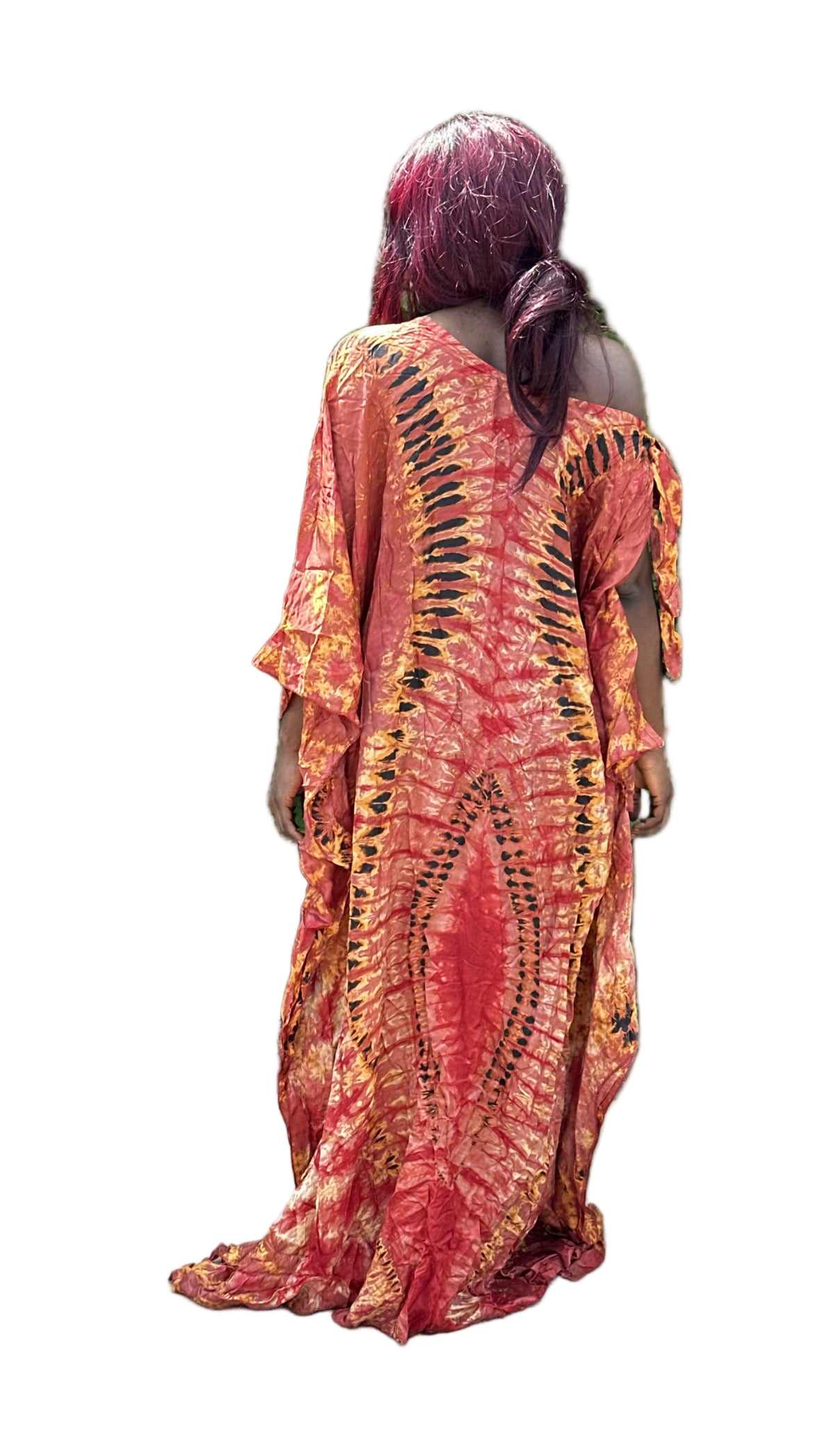 SHADE FLAME ‘one shoulder’ Bubu dress